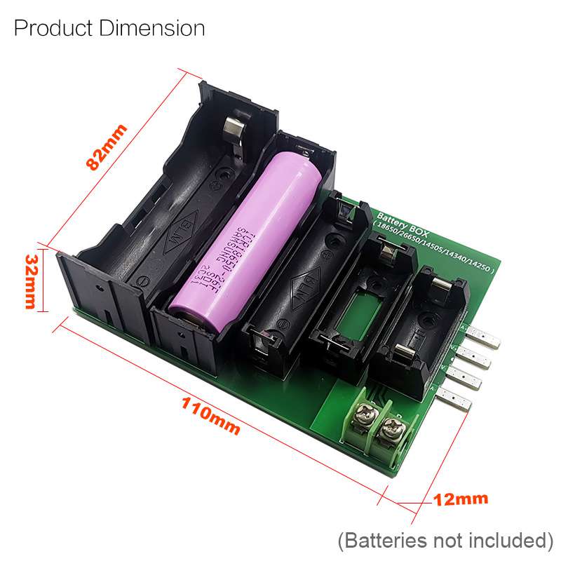 Boîtier test batterie multi-format avec câblage 4 fils